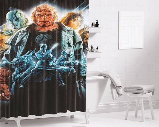 Hellboy Killer Mosnter Bathroom Shower Curtain Fabric Waterproof | 66 X 72 Inch