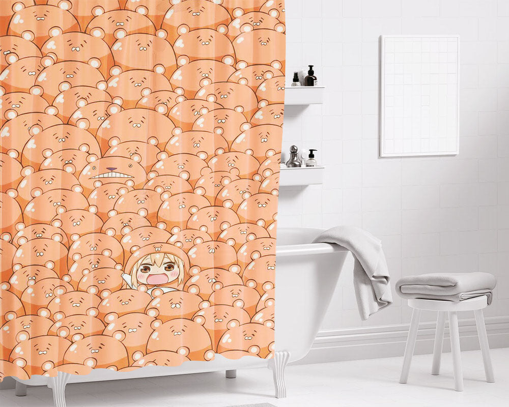 Himouto! Umaru Chan Bathroom Shower Curtain Fabric Waterproof | 66 X 72 Inch