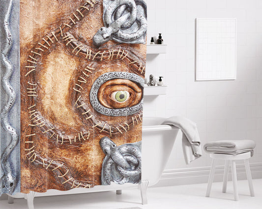 Hocus Pocus Book Bathroom Shower Curtain Fabric Waterproof | 66 X 72 Inch