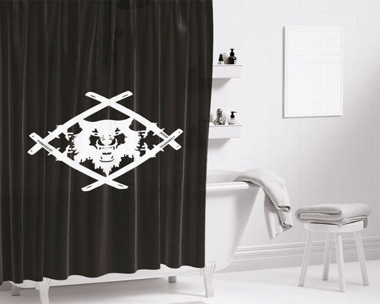 Hollow Squad Xavier Wulf Bathroom Shower Curtain Fabric Waterproof | 66 X 72 Inch
