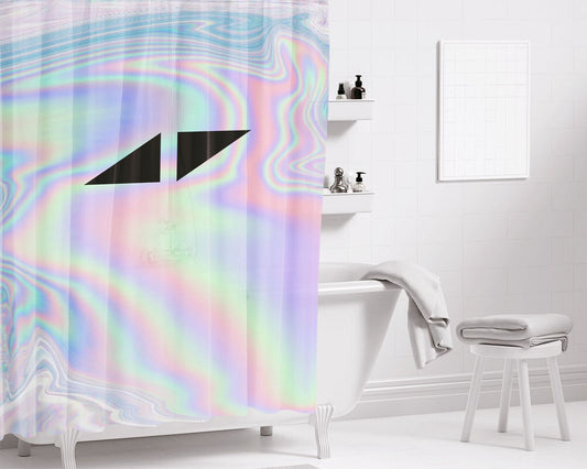 Hologram Holo Avicii Bathroom Shower Curtain Fabric Waterproof | 66 X 72 Inch