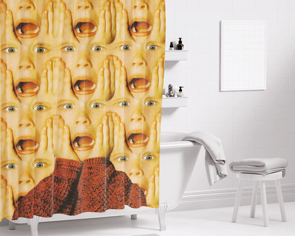 Home Alone Bathroom Shower Curtain Fabric Waterproof | 66 X 72 Inch
