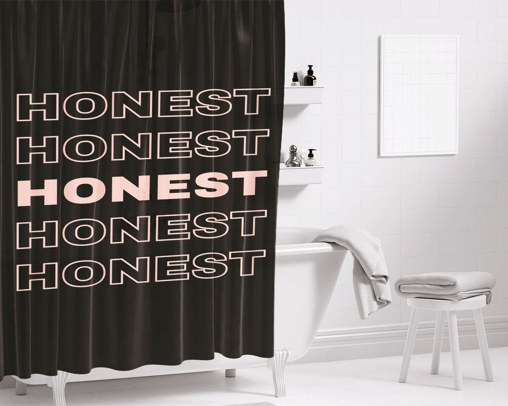 Honest Bathroom Shower Curtain Fabric Waterproof | 66 X 72 Inch