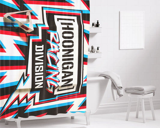 Hoonongan Racing Division Bathroom Shower Curtain Fabric Waterproof | 66 X 72 Inch