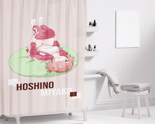 Hoshino Miyako Bathroom Shower Curtain Fabric Waterproof | 66 X 72 Inch