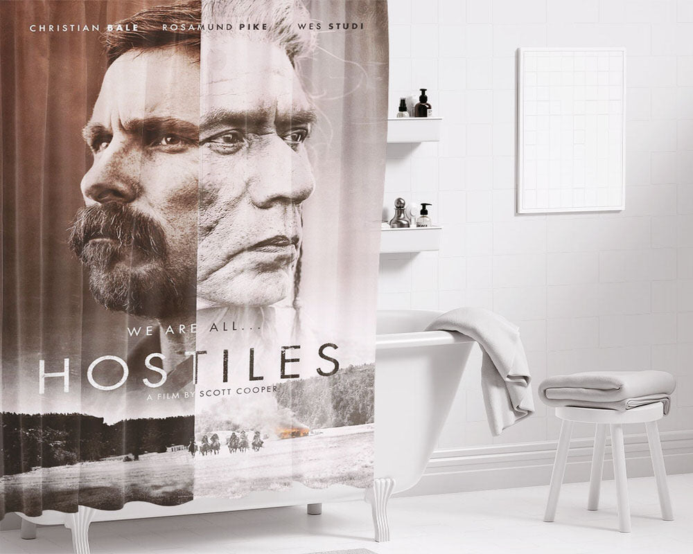 Hostiles Movie Wallpapers Bathroom Shower Curtain Fabric Waterproof | 66 X 72 Inch