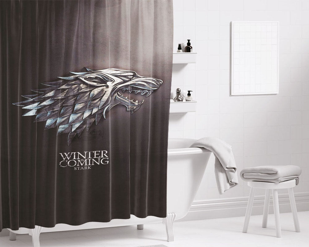 House Stark Winter Is Coming Stark Bathroom Shower Curtain Fabric Waterproof | 66 X 72 Inch