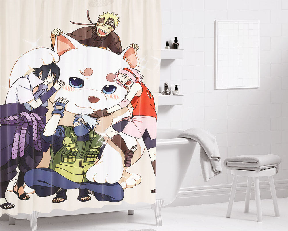 Hug Sadaharu Bathroom Shower Curtain Fabric Waterproof | 66 X 72 Inch
