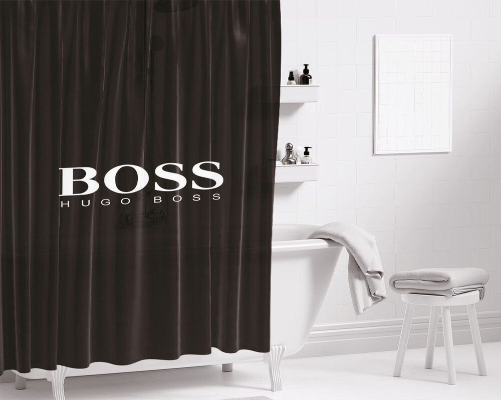 Hugo Boss Bathroom Shower Curtain Fabric Waterproof | 66 X 72 Inch