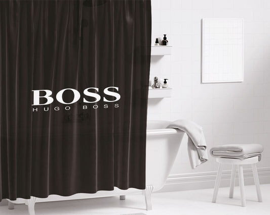 Hugo Boss Bathroom Shower Curtain Fabric Waterproof | 66 X 72 Inch