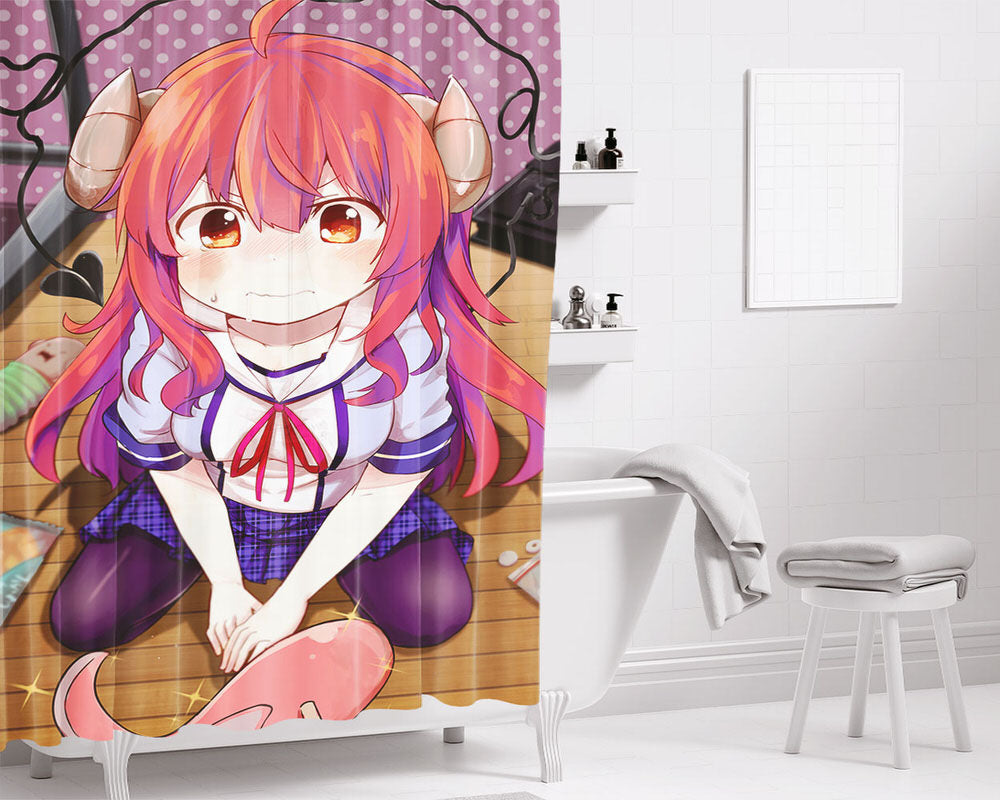 Hungry Shamiko Machikado Mazoku Bathroom Shower Curtain Fabric Waterproof | 66 X 72 Inch