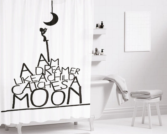 I'Ve Heard It Both Ways Bathroom Shower Curtain Fabric Waterproof | 66 X 72 Inch