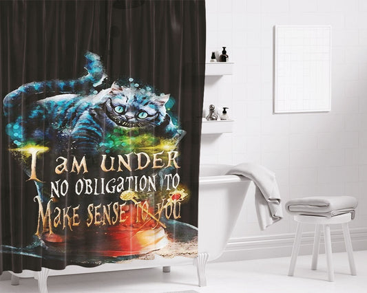 I Am The Danger Wallpaper Bathroom Shower Curtain Fabric Waterproof | 66 X 72 Inch