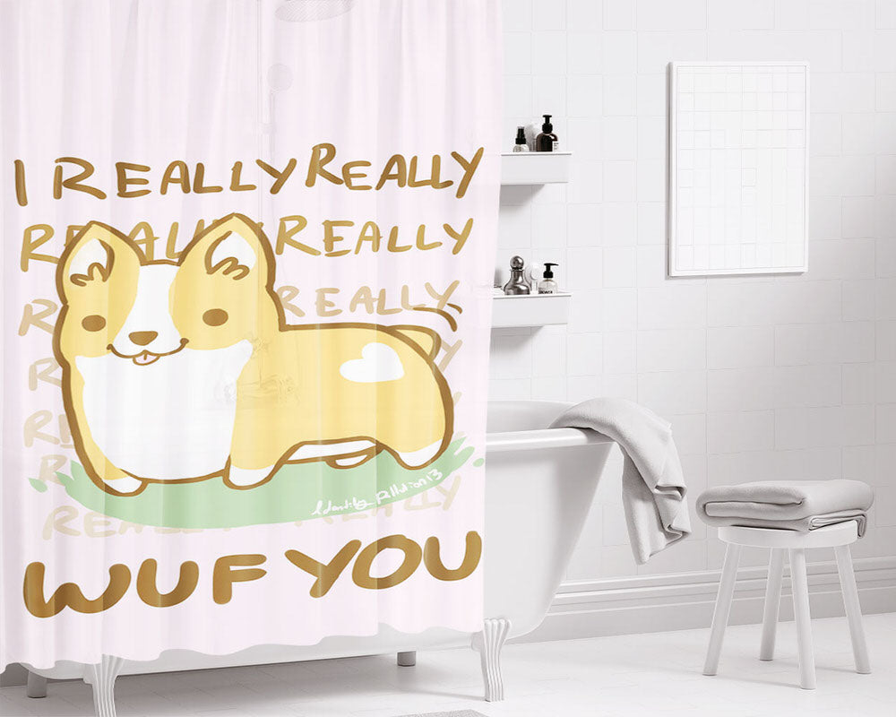I Need Hug Bathroom Shower Curtain Fabric Waterproof | 66 X 72 Inch
