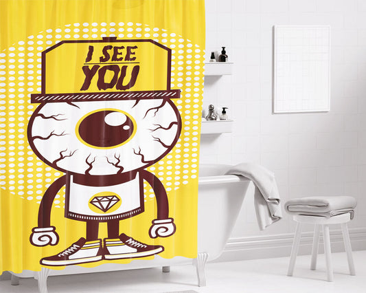 I Realy Realy Love Corgi Bathroom Shower Curtain Fabric Waterproof | 66 X 72 Inch