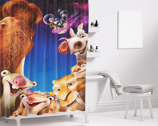 Ibrahimovic Wallpaper Bathroom Shower Curtain Fabric Waterproof | 66 X 72 Inch