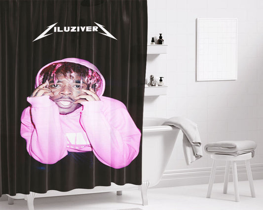 Iluziver Lil Uzi Cartoon Bathroom Shower Curtain Fabric Waterproof | 66 X 72 Inch