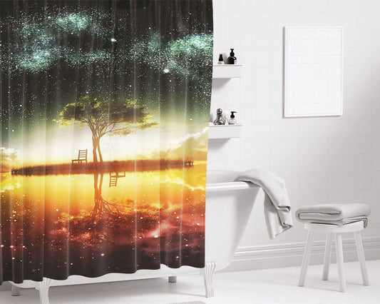 Imaginary Adventure Bathroom Shower Curtain Fabric Waterproof | 66 X 72 Inch