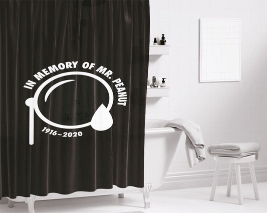 In Memory Of Jean Michel Basquiat Show Bathroom Shower Curtain Fabric Waterproof | 66 X 72 Inch