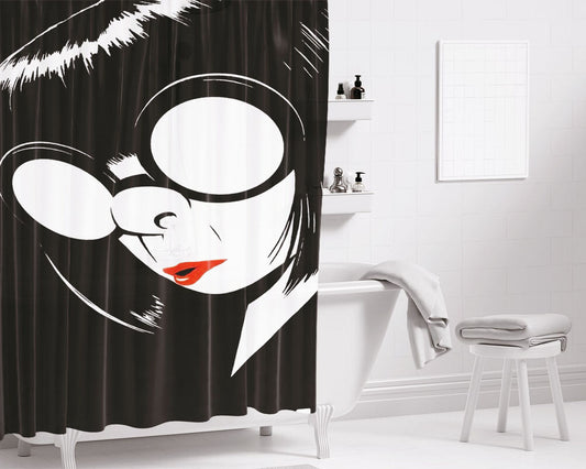 Incredible 2 Poster Bathroom Shower Curtain Fabric Waterproof | 66 X 72 Inch