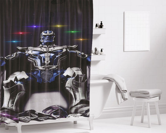 Infinity Stone Bathroom Shower Curtain Fabric Waterproof | 66 X 72 Inch