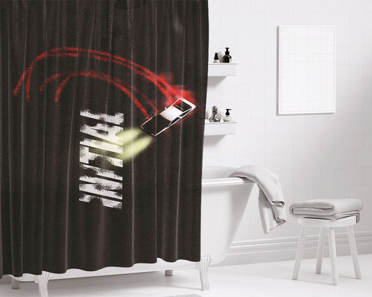 Initial D Car Ae86 Trueno Art Bathroom Shower Curtain Fabric Waterproof | 66 X 72 Inch