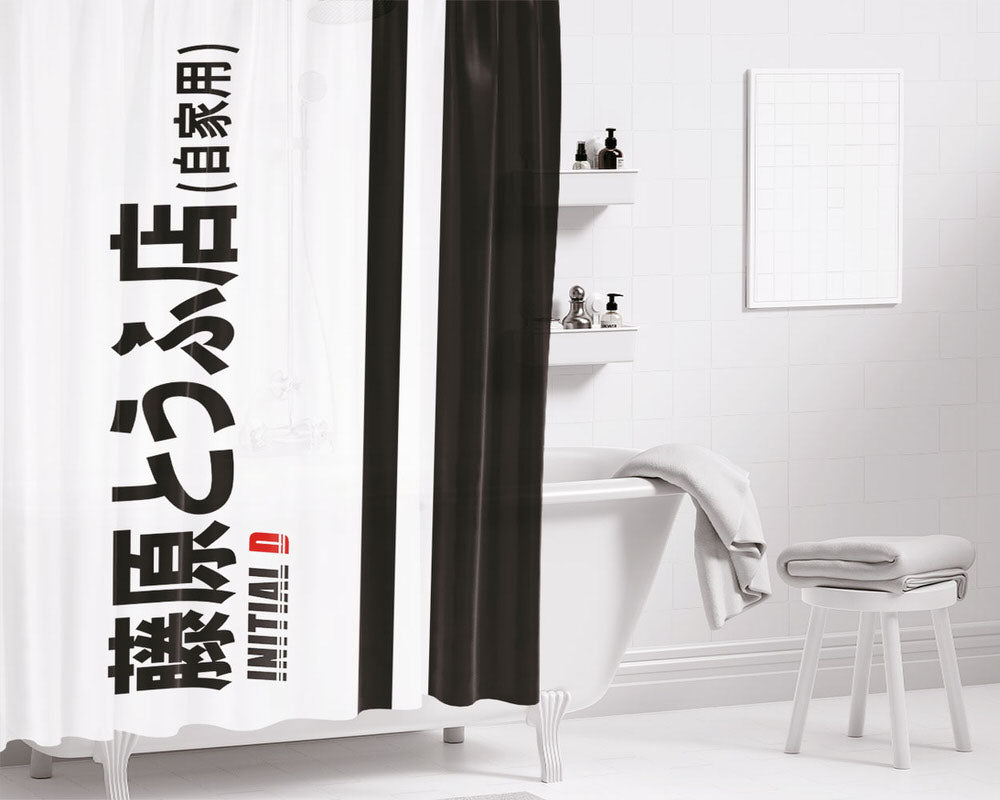 Initial D Wallpaper Bathroom Shower Curtain Fabric Waterproof | 66 X 72 Inch