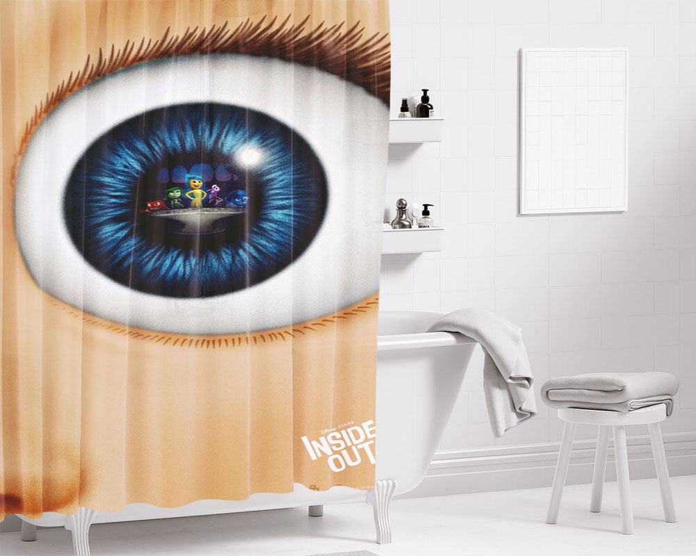 Inside Out Sadness Bathroom Shower Curtain Fabric Waterproof | 66 X 72 Inch
