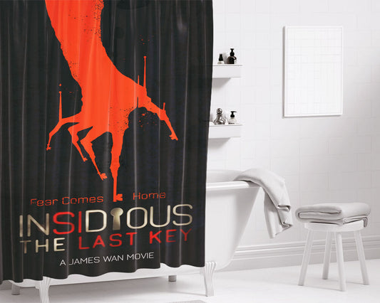 Insidious Last Key Bathroom Shower Curtain Fabric Waterproof | 66 X 72 Inch