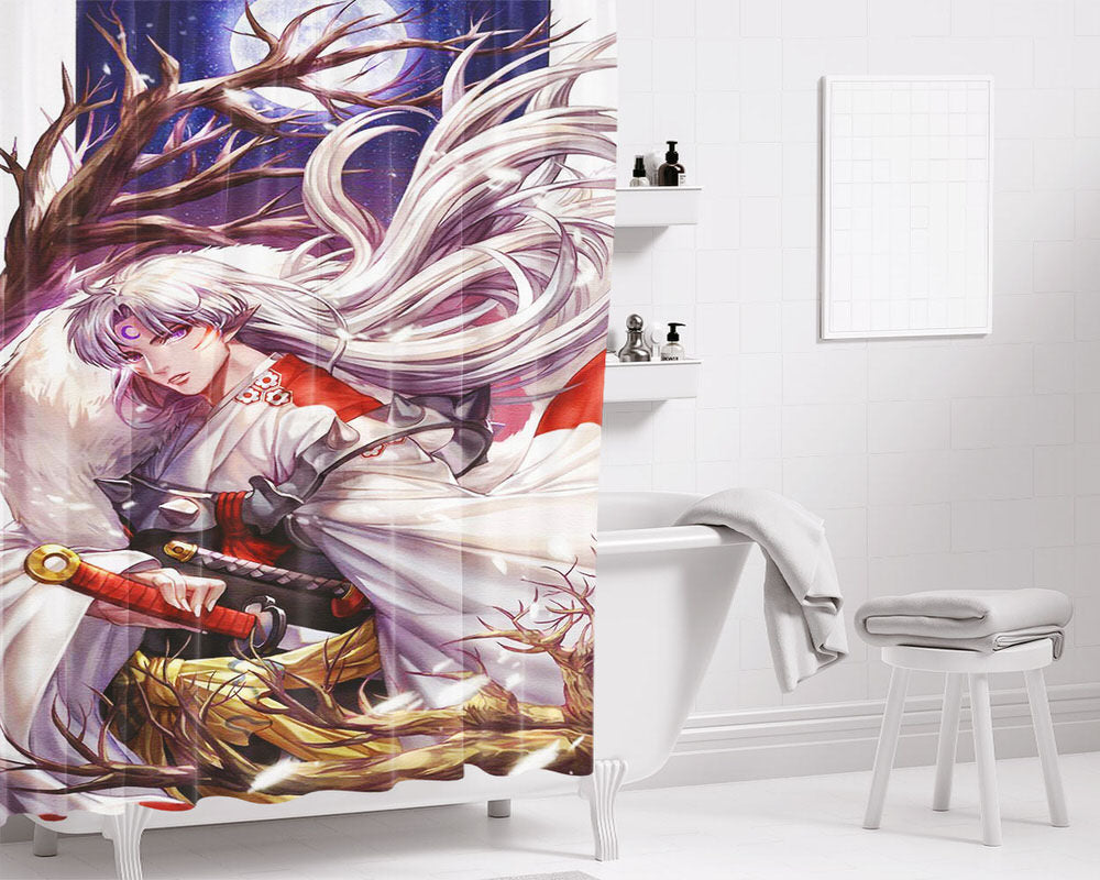 Interstellar Mankind Is Running Out Of Time Bathroom Shower Curtain Fabric Waterproof | 66 X 72 Inch