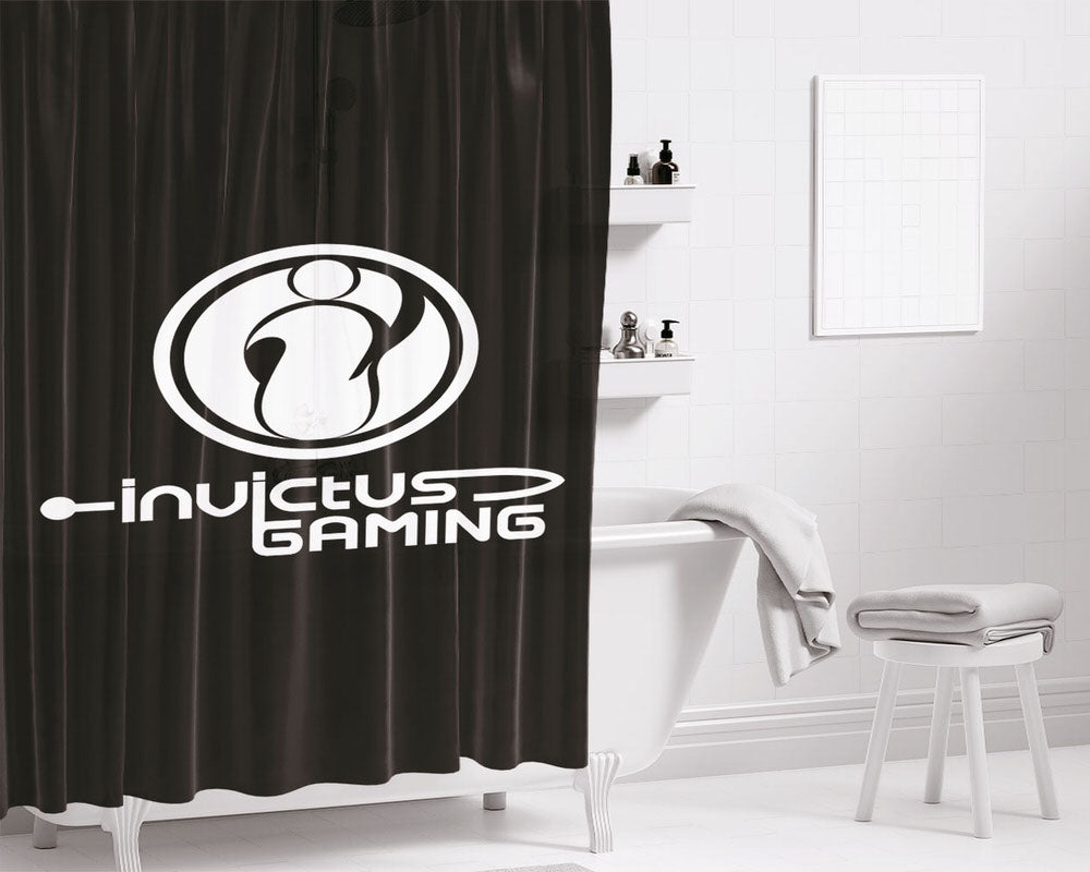 Invictus Gaming Bathroom Shower Curtain Fabric Waterproof | 66 X 72 Inch