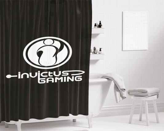 Invictus Gaming Bathroom Shower Curtain Fabric Waterproof | 66 X 72 Inch