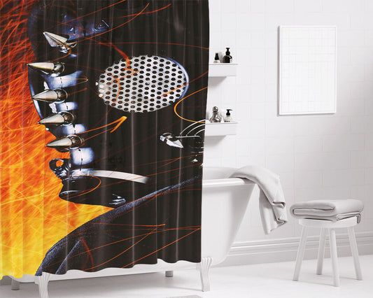 Iphone_X Internal Bathroom Shower Curtain Fabric Waterproof | 66 X 72 Inch
