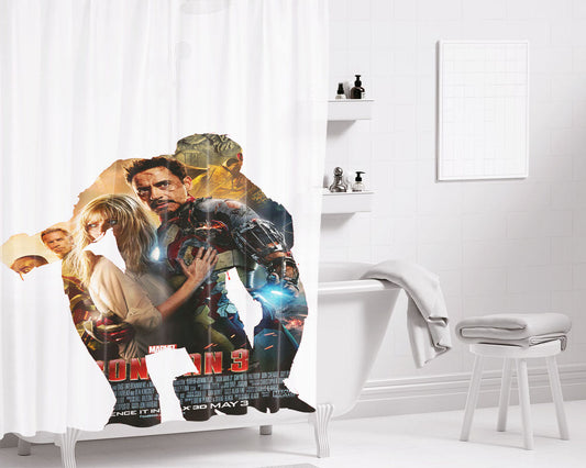 Iron Maiden Logo Wallpaper Bathroom Shower Curtain Fabric Waterproof | 66 X 72 Inch