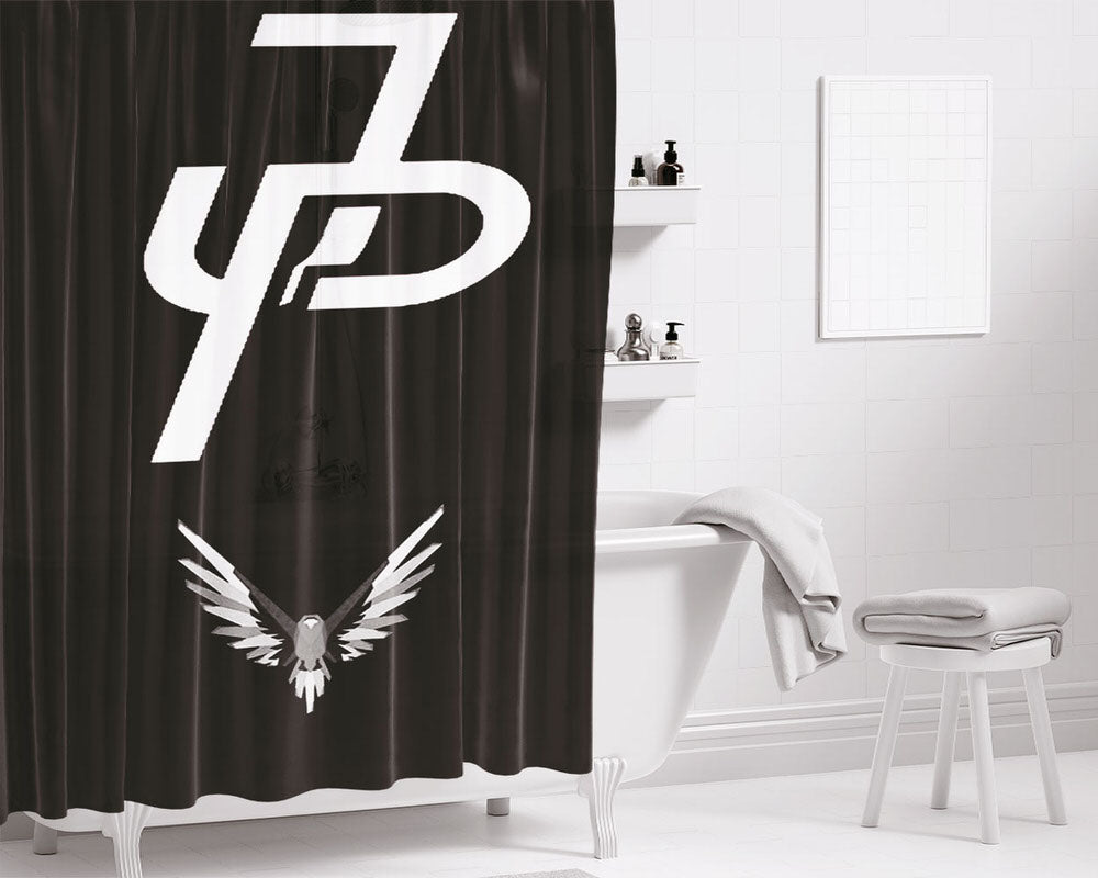 Jake Decal Logo Bathroom Shower Curtain Fabric Waterproof | 66 X 72 Inch