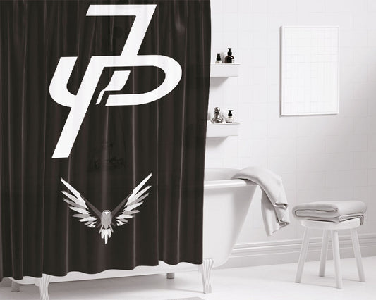 Jake Decal Logo Bathroom Shower Curtain Fabric Waterproof | 66 X 72 Inch