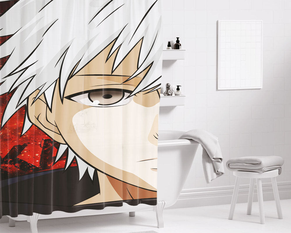 Kaneki Ken Sasaki Haise Left Bathroom Shower Curtain Fabric Waterproof | 66 X 72 Inch