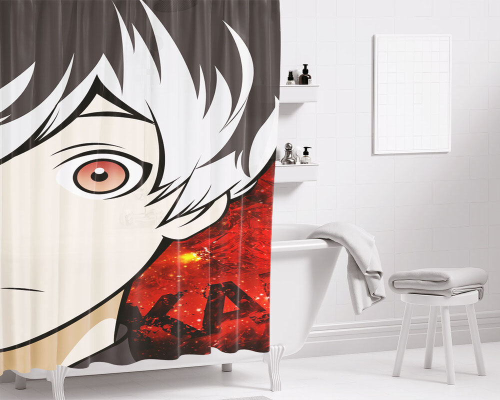 Kaneki Ken Sasaki Haise Right Bathroom Shower Curtain Fabric Waterproof | 66 X 72 Inch