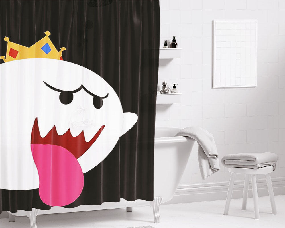King Boo Simplistic Design Bathroom Shower Curtain Fabric Waterproof | 66 X 72 Inch