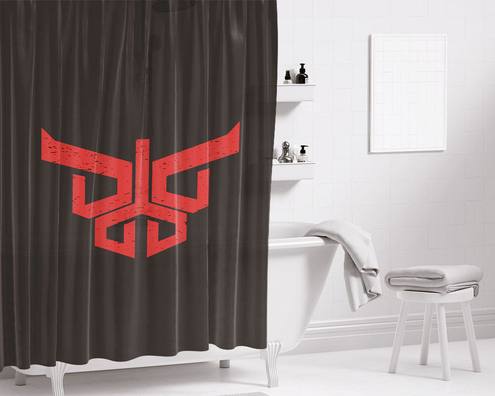 Kuuga Logo Bathroom Shower Curtain Fabric Waterproof | 66 X 72 Inch