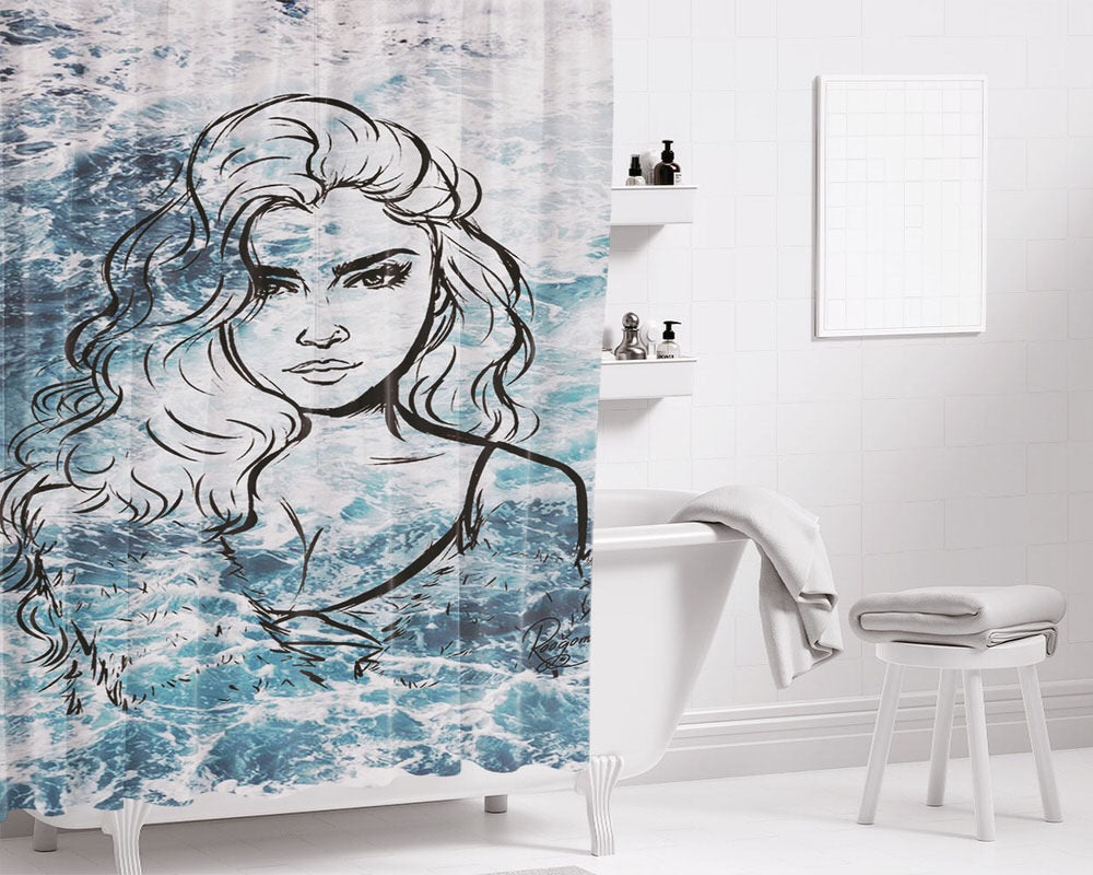 Lauren Jauregui Fan Art Bathroom Shower Curtain Fabric Waterproof | 66 X 72 Inch