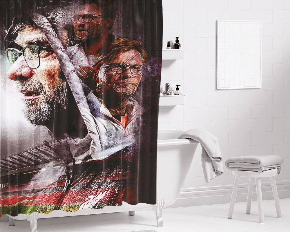 Lfc Legends Bathroom Shower Curtain Fabric Waterproof | 66 X 72 Inch