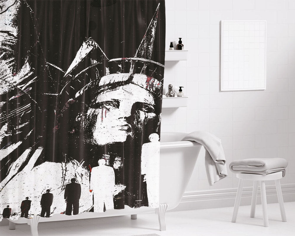 Liberty Wallpaper Bathroom Shower Curtain Fabric Waterproof | 66 X 72 Inch