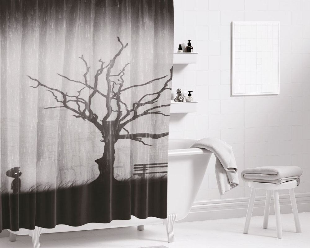Limbo And The Tree Bathroom Shower Curtain Fabric Waterproof | 66 X 72 Inch