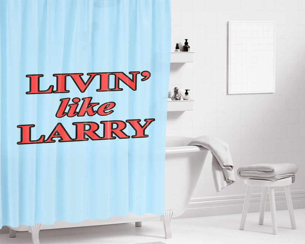 Livin In Flavor Bathroom Shower Curtain Fabric Waterproof | 66 X 72 Inch