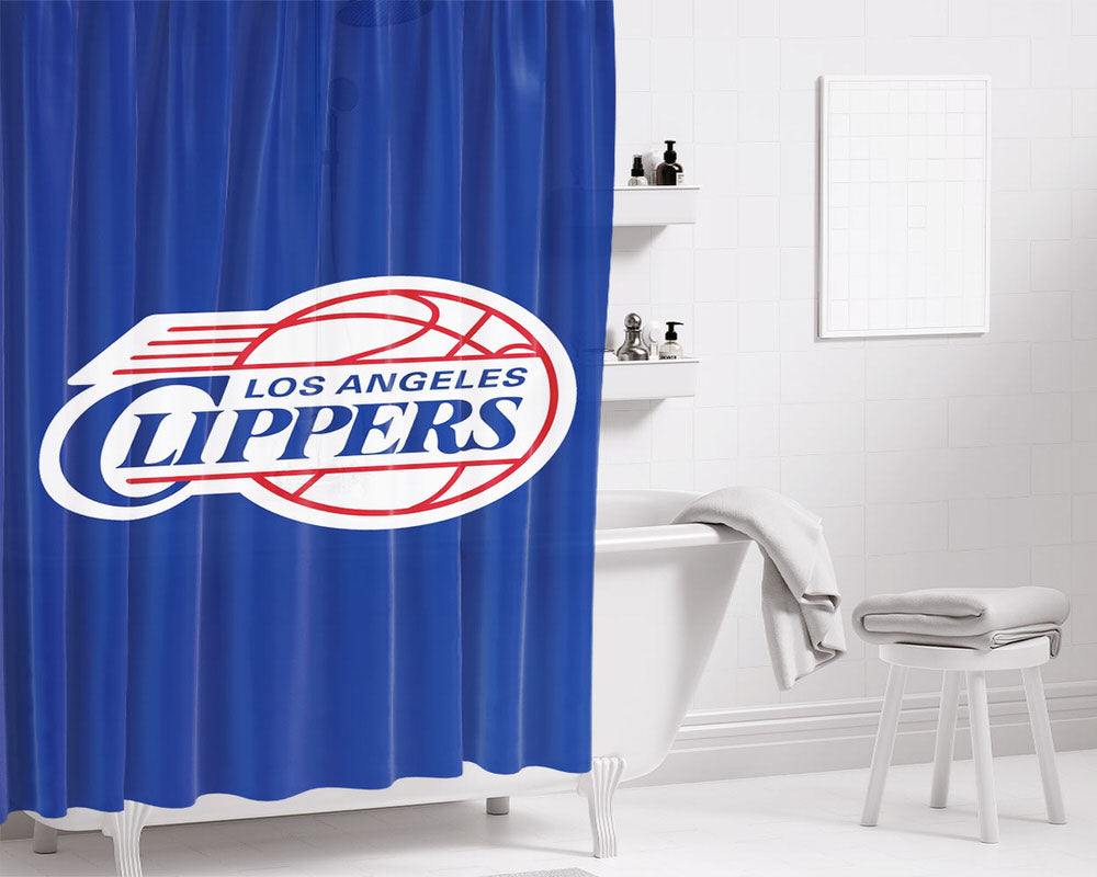 Lost Angles Clippers Bathroom Shower Curtain Fabric Waterproof | 66 X 72 Inch