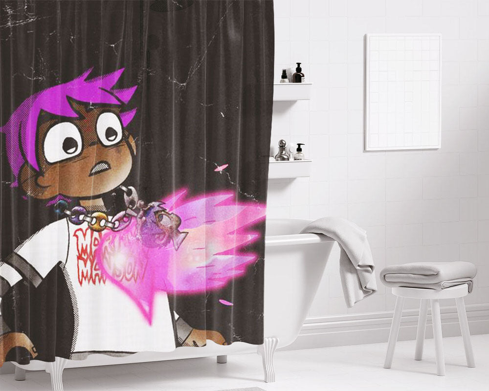 Luv Is Rage Art Bathroom Shower Curtain Fabric Waterproof | 66 X 72 Inch
