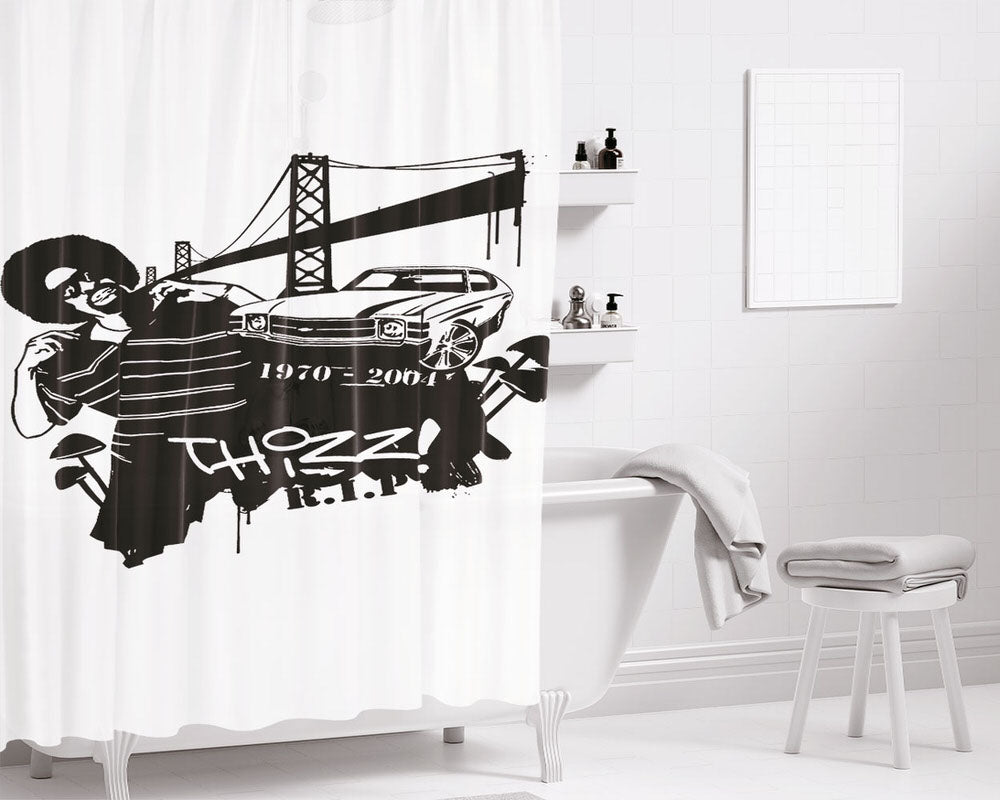 Mac Dre Thizz Or Die Bathroom Shower Curtain Fabric Waterproof | 66 X 72 Inch