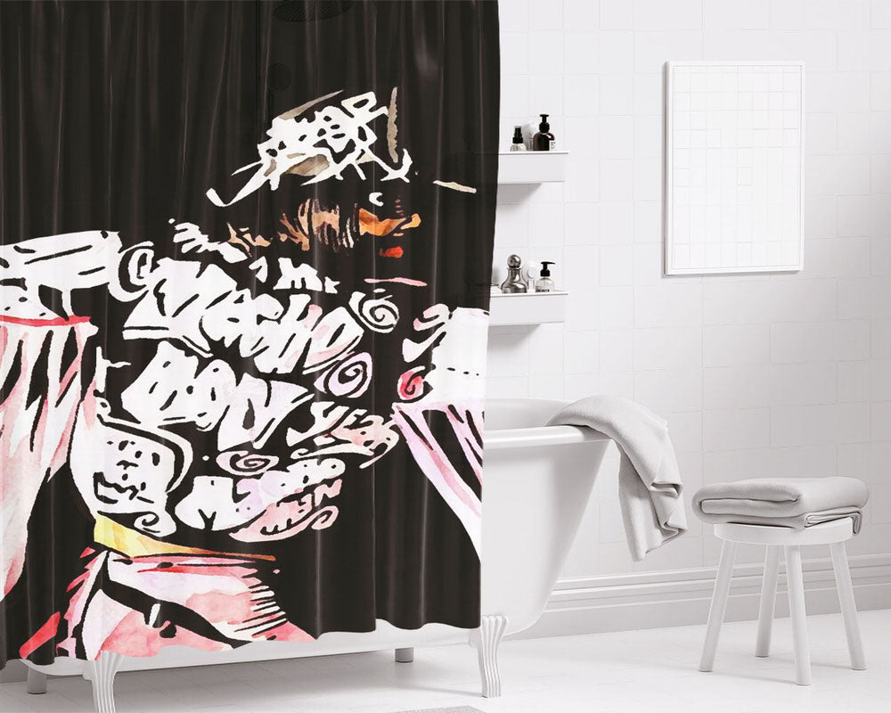 Macho Man Schamberger Bathroom Shower Curtain Fabric Waterproof | 66 X 72 Inch