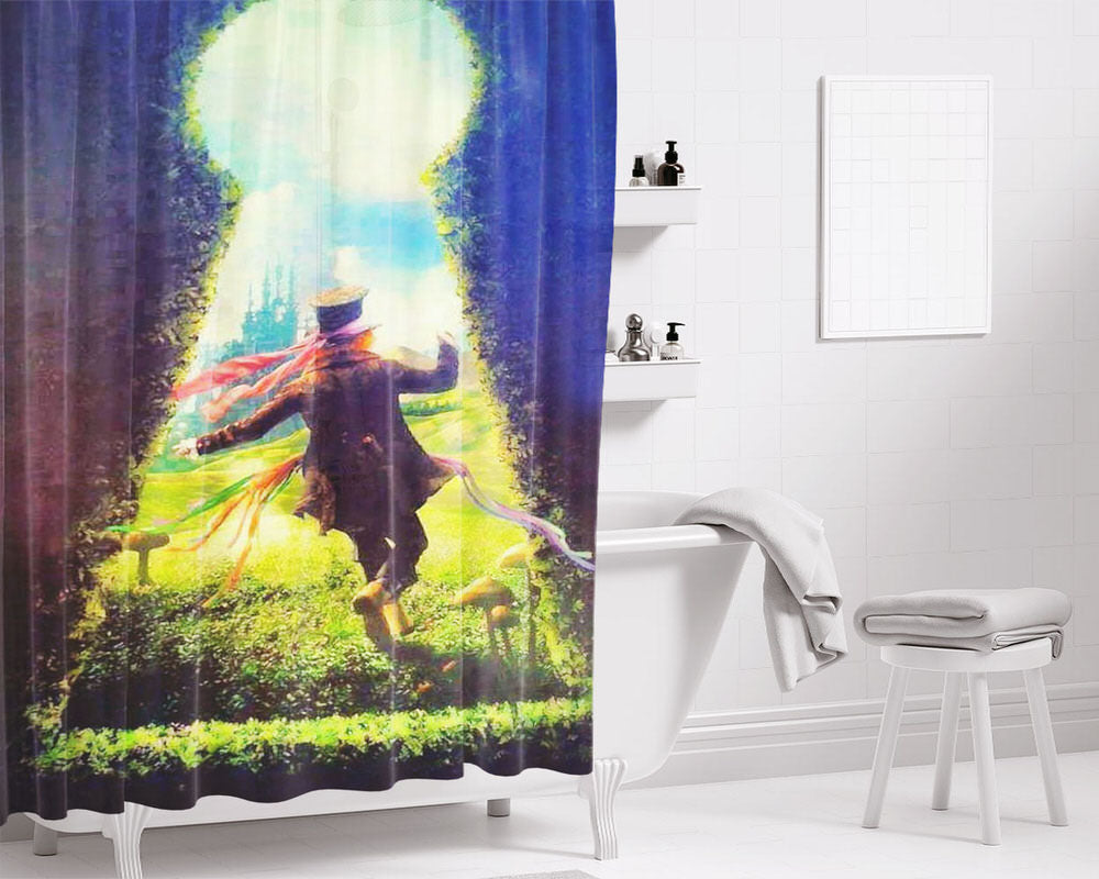 Madhatter 9Gag Bathroom Shower Curtain Fabric Waterproof | 66 X 72 Inch